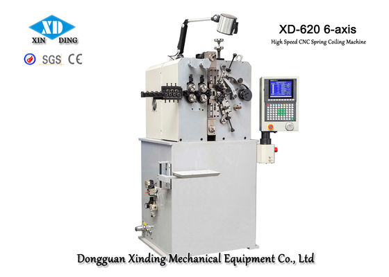 XD-620 เครื่องม้วนสปริง 6 แกนความเร็วสูงสำหรับการผลิตสปริงอย่างมีประสิทธิภาพ