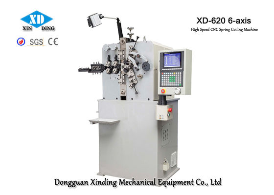 XD-620 เครื่องม้วนสปริง 6 แกนความเร็วสูงสำหรับการผลิตสปริงอย่างมีประสิทธิภาพ