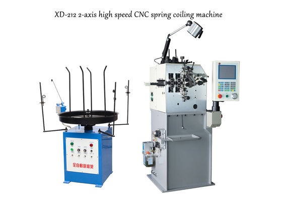 เครื่องขดสปริงสองแกน 0.3-1.2 มม. CNC ควบคุมด้วยความแม่นยำสูง