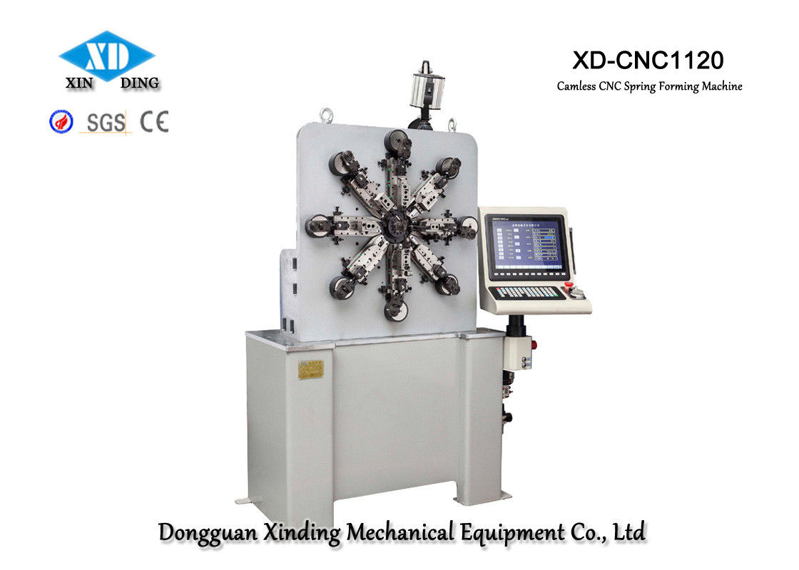 XD-1120 เครื่องขึ้นรูปสปริงแบบไม่มีแกน 11 แกนสำหรับการขึ้นรูปลวดขนาดเส้นผ่าศูนย์กลาง 0.2 ถึง 2.3 มม